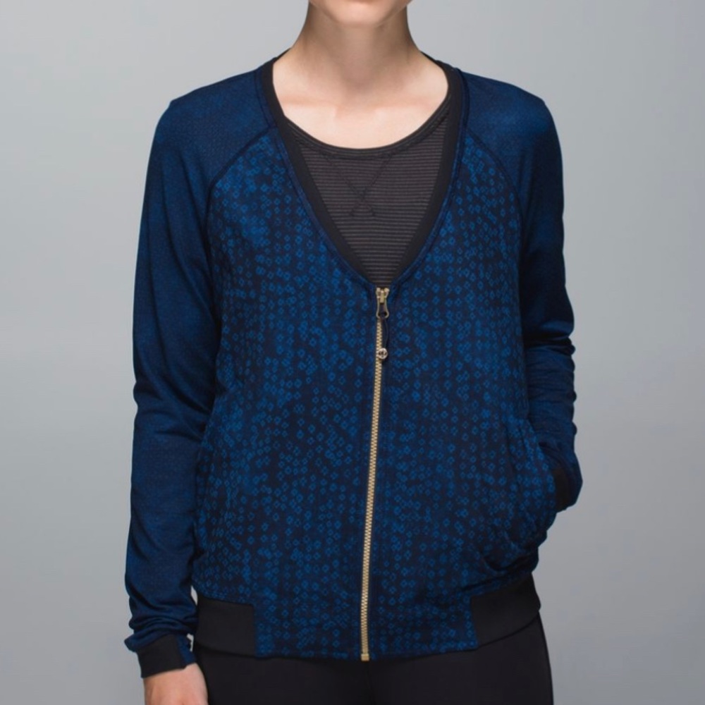 Lululemon H'Om Run Jacket, Blue/Black